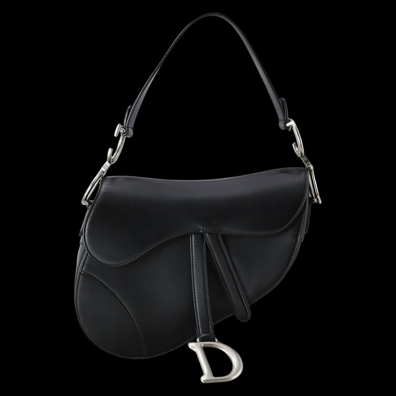 CHRISTIAN DIOR(USED)크리스찬디올 레더 새들백 & 스트랩